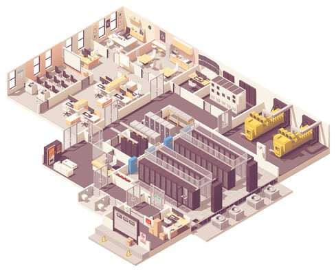 3D Office Diagram- Aerial