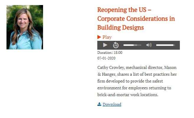 Cathy Crowley Engineered Systems COVID 19 podcast