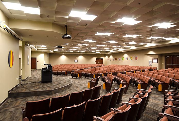 Fire and safety auditorium with podium 
