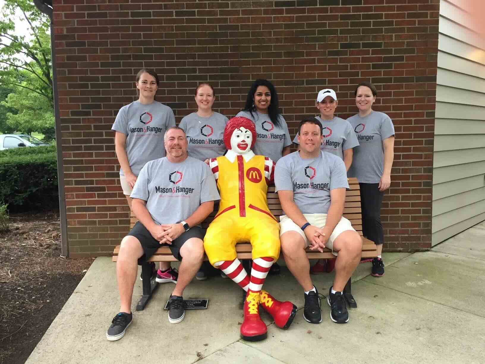 Mason and Hanger volunteers at Ronald McDonald House