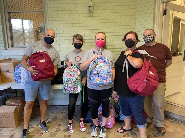 Mason and Hanger volunteers at St. Joseph's Villa