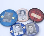 Vintage Iowa Plant D&Z Badges