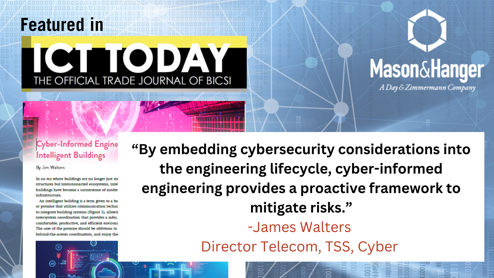 In The News: ICT Today Features James Walters
