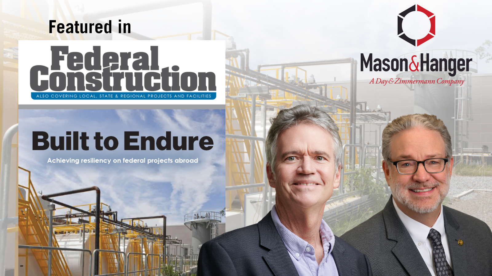 IN THE NEWS: Mason & Hanger Featured on Front Cover of Federal Construction Magazine