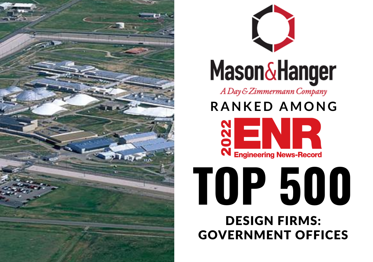 Mason & Hanger Recognized as One of ENR’s Top 500 Design Firms