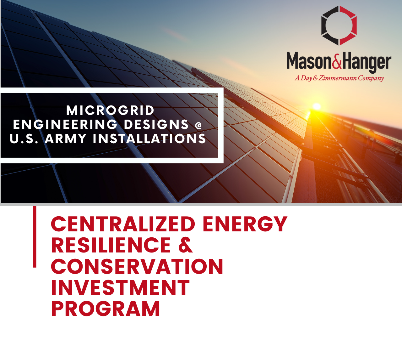 Mason & Hanger Selected for Multiple Microgrid Engineering Designs at U.S. Army Installations