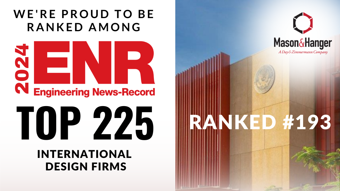 Mason & Hanger Recognized as One of ENR’s Top 225 International Design Firms in 2024