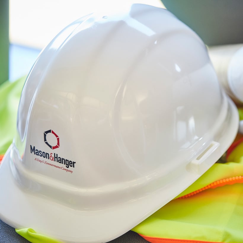 Mason & Hanger white hardhat